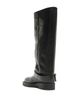Schutz Schutz Women's Patrice Up Leather Moto Knee High Boots - 4