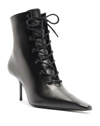 Schutz Schutz Women's Roxanne Leather Lace Up Dress Boots
