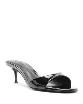 Schutz Schutz Women's Sally Patent Leather Mid Heel Sandals
