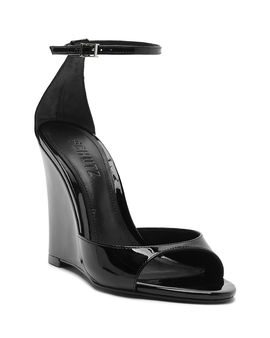 Schutz Schutz Women's Scarlett Patent Wedge Sandals