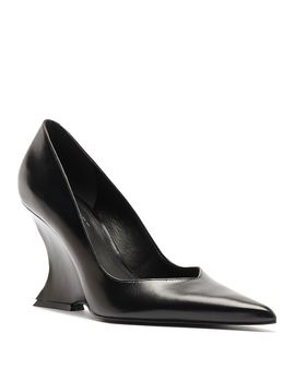 Schutz Schutz Women's Siena Leather Wedge Pumps