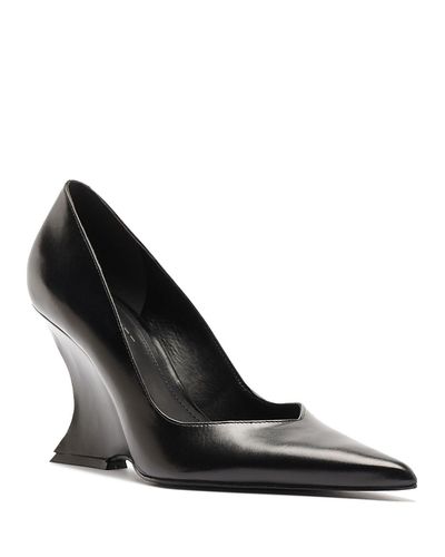 Schutz Schutz Women's Siena Leather Wedge Pumps