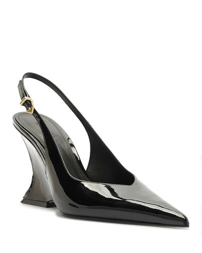 Schutz Schutz Women's Siena Patent Buckled Slingback Pumps