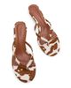 Schutz Women's Carolyn 50MM Printed Hair-on-Hide Sandals - 4