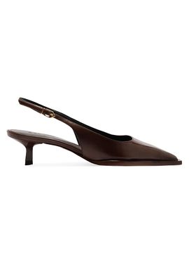 Schutz Women's Daria 50MM Leather Slingback Pumps