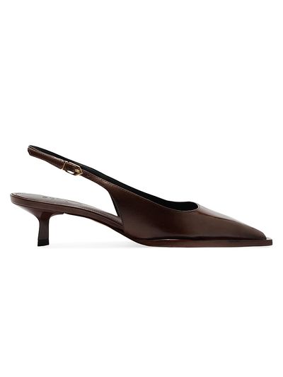 Schutz Women's Daria 50MM Leather Slingback Pumps