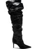 Schutz Women's Ellen 85MM Slouch Leather Over-the-Knee Boots - 7