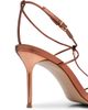 Schutz Women's Jules 90MM Metallic Leather Sandals - 5