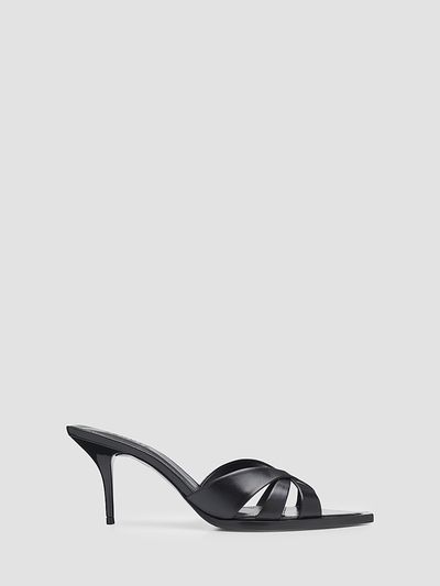 Schutz Women's Keefa Leaf 75MM Leather Mules