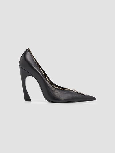 Schutz Women's Lexi 110MM Zip-Detail Leather Pumps