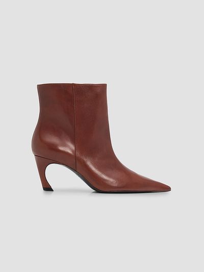 Schutz Women's Lexi 75MM Leather Ankle Boots