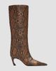 Schutz Women's Lexi 75MM Snakeskin Print Mid Boots - 1