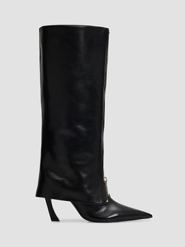 Schutz Women's Lexi 90MM Zip Leather Knee-High Boots