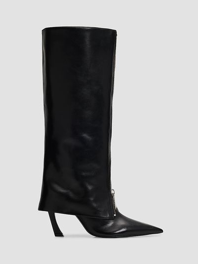 Schutz Women's Lexi 90MM Zip Leather Knee-High Boots