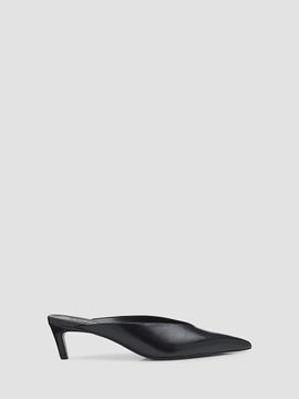 Schutz Women's Loren Mid 90MM Leather Stiletto Mules
