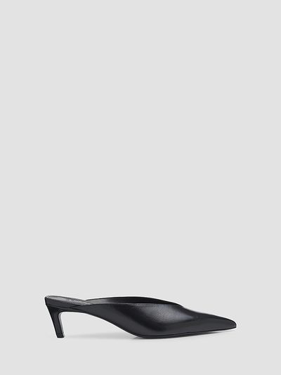 Schutz Women's Loren Mid 90MM Leather Stiletto Mules