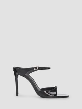 Schutz Women's Lyra 100MM Patent Leather Slip-On Sandals