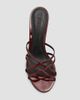 Schutz Women's Marion 100MM Slip-On Patent Leather Sandals - 6