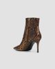 Schutz Women's Mikki Snake-Print Leather Ankle Boots - 4