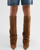 Schutz Women's Mikki Up Cloak 75MM Suede Slouch Boots - 2