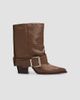 Schutz Women's Parker 85MM Buckled Leather Booties - 6