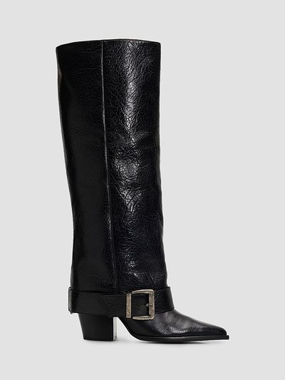 Schutz Women's Parker Up 85MM Leather Boots