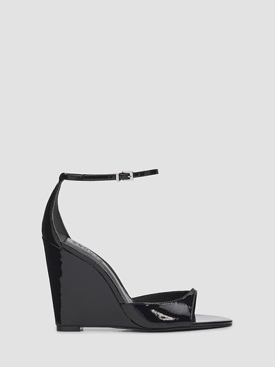 Schutz Women's Scarlett 100MM Patent Leather Wedge Sandals