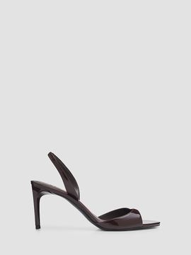 Schutz Women's Scarlett Sling 80MM Patent Leather Slingback Sandals
