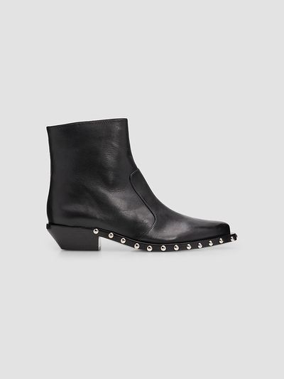 Schutz Women's Taylor 30MM Studded Leather Booties