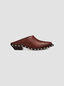 Schutz Women's Taylor 30MM Studded Leather Mules