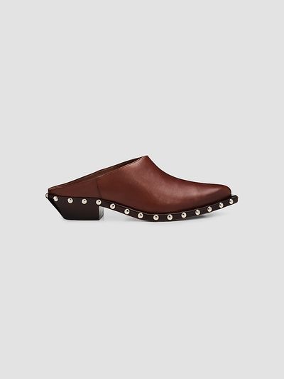 Schutz Women's Taylor 30MM Studded Leather Mules