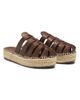 Schutz Women's Valerie 45MM Leather & Raffia Flatform Mules - 2