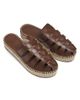 Schutz Women's Valerie 45MM Leather & Raffia Flatform Mules - 4