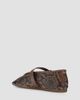 Schutz Women's Vick Buckle Embossed Snake-Print Leather Mary Janes - 4