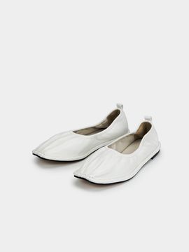SCOMBER Elle Flats - White