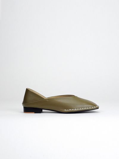SCOMBER Nika Flat Shoes - Khaki