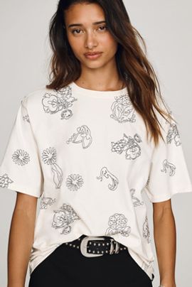 Scotch & Soda 100% Cotton Embroidered Tee
