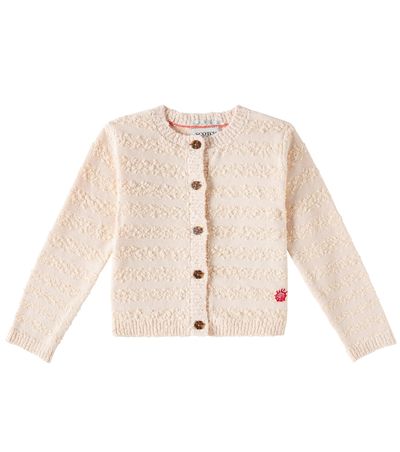 Scotch & Soda Kids Scotch & Soda Kids Cotton-blend bouclé cardigan