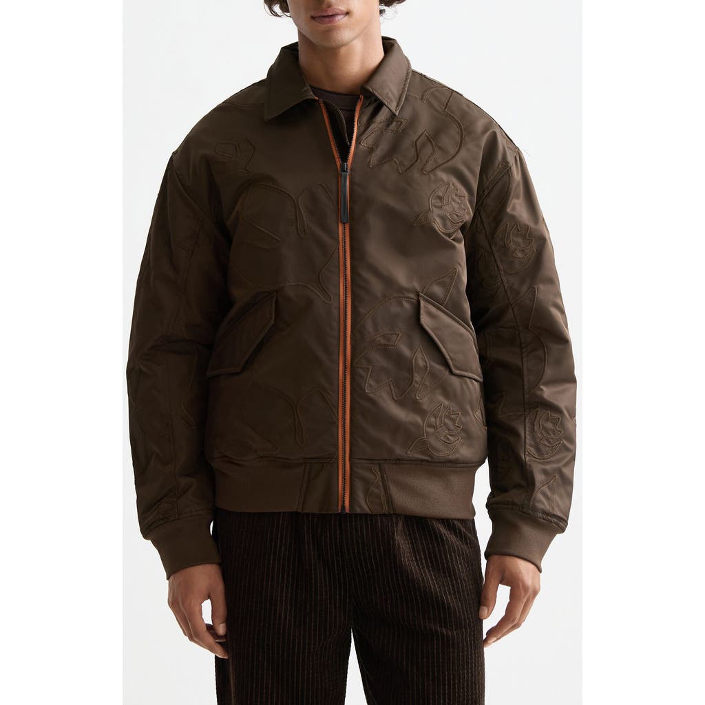 Scotch & Soda Scotch & Soda Appliqué Aviator Bomber Jacket