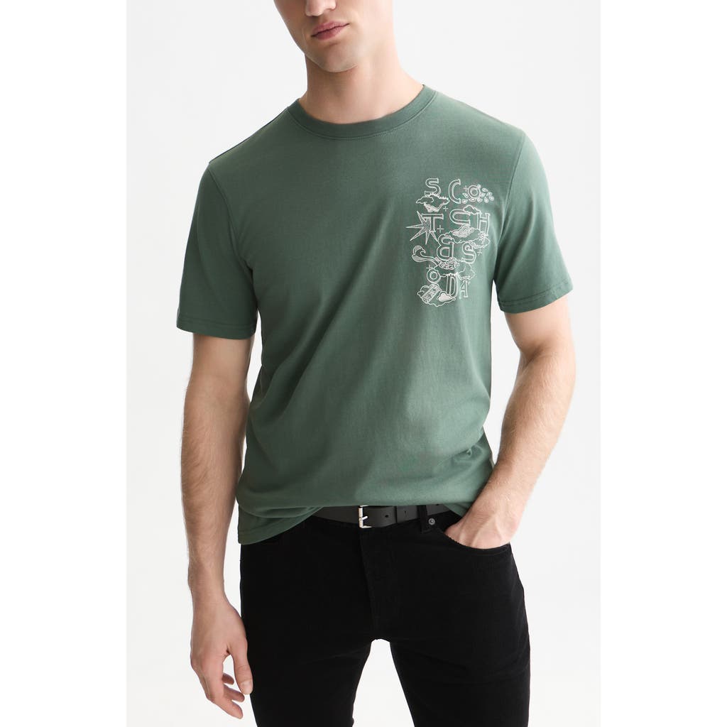 Scotch & Soda Scotch & Soda Artwork Organic Cotton Graphic T-Shirt