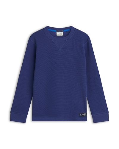 Scotch & Soda Scotch & Soda Boys' Waffled Long Sleeved Tee