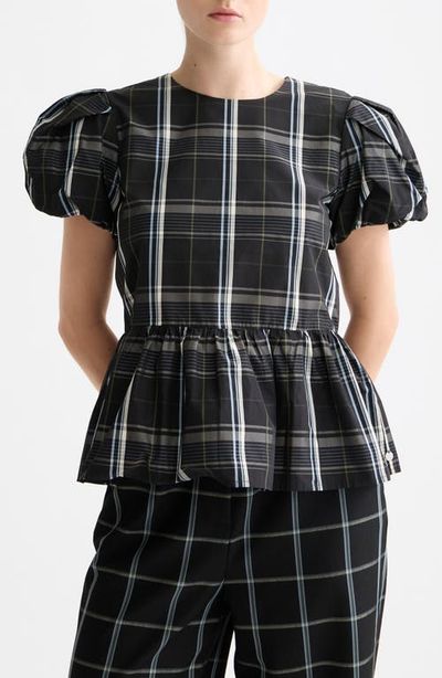 Scotch & Soda Scotch & Soda Check Taffeta Top