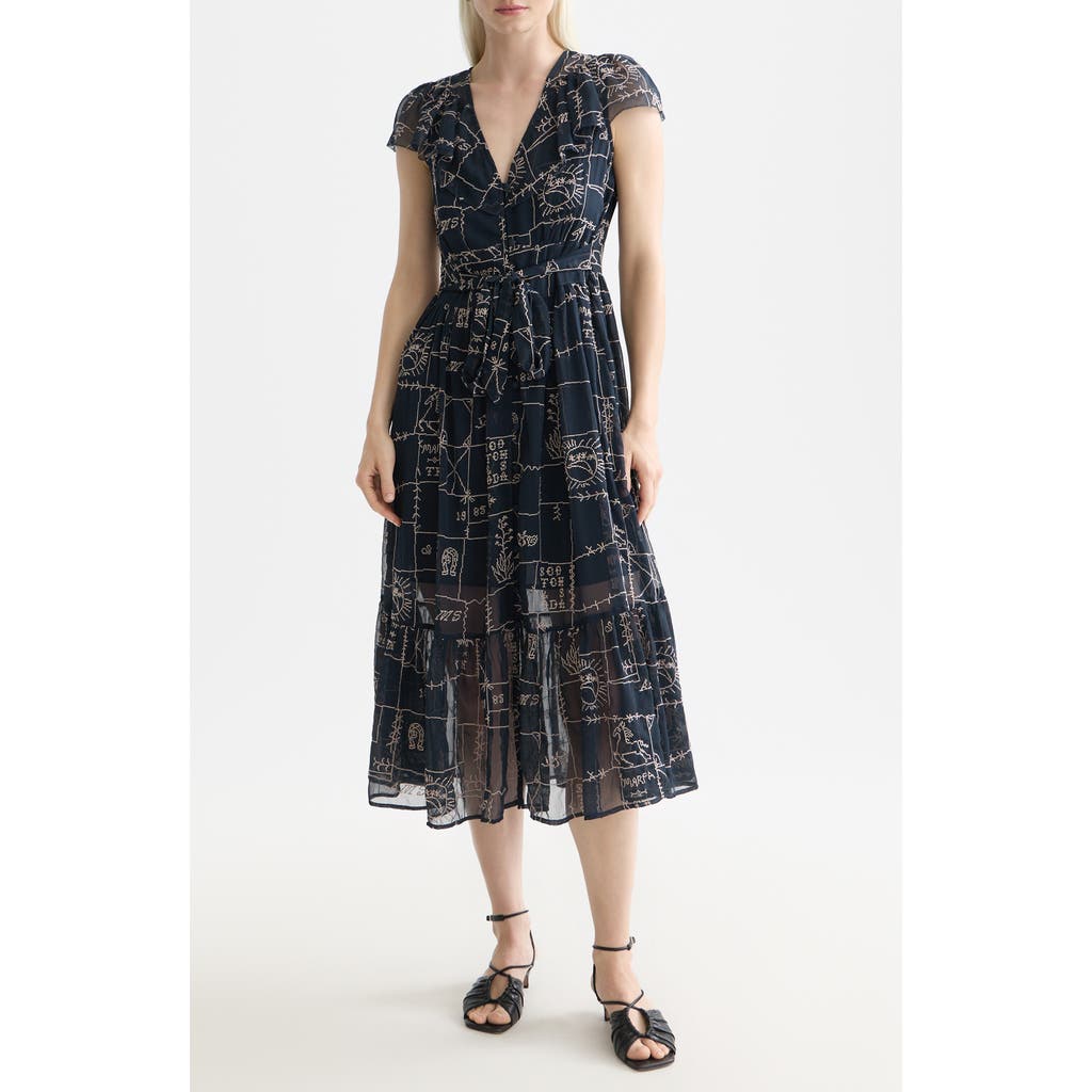 Scotch & Soda Scotch & Soda Cross Stich Embroidery Dress