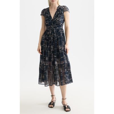 Scotch & Soda Scotch & Soda Cross Stich Embroidery Dress