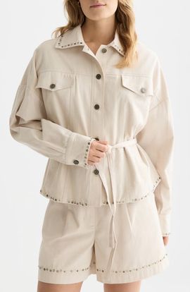 Scotch & Soda Scotch & Soda Embellished Cotton Trucker Jacket