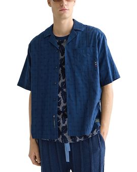 Scotch & Soda Scotch & Soda Embroidered Structured Shirt