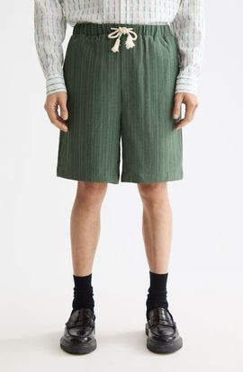 Scotch & Soda Scotch & Soda Fave Tonal Stripe Drawstring Shorts