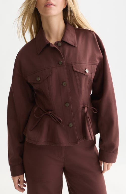 Scotch & Soda Scotch & Soda Fitted Peplum Trucker Jacket
