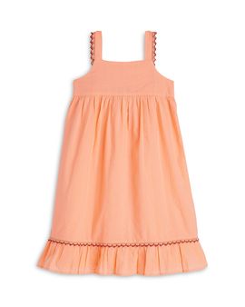 Scotch & Soda Scotch & Soda Girls' Embroidered Striped Cotton Strap Dress