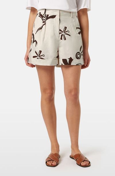 Scotch & Soda Scotch & Soda High Waist Cotton & Linen Shorts